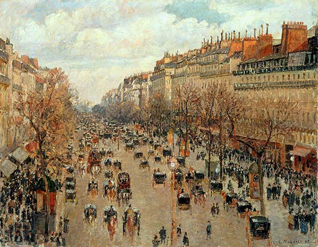 Camille Pissarro - 1897 - Boulevard Montmartre, Matin d'Hiver